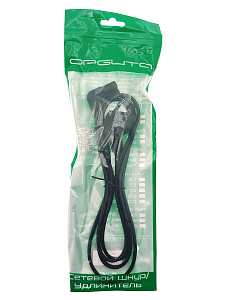 Кабель питания сетевой C7 1.5м Орбита OT-ELS07 Черный