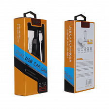 MUJU MJ-C03 ЗУ авто USB + кабель iOS Lightning (5B,2100mA)