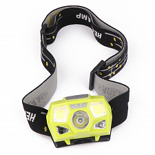 Патриот PT-FLG34 фонарь налобный (3L, аккум, дат.движ)