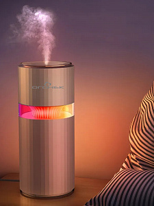 Увлажнитель воздуха для дома настольный с подсветкой Огонёк OG-HOM04 Красный/золото