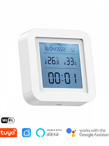 Умный Wi-Fi датчик температуры и влажности с экраном Орбита OT-HOS21