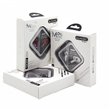 ELMCOEI EV-194 Красные наушники-гарнитура (3.5мм)