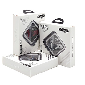 ELMCOEI EV-194 Красные наушники-гарнитура (3.5мм)