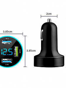 TDS TS-CAU71A ЗУ авто USB (QC3.0 + PD20W,3000mA + USB)
