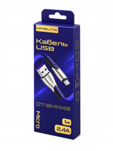 Орбита OT-SMM46 Красный кабель USB 2.4A (microUSB) 1м