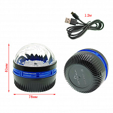 Световая установка Диско шар светодиодные волны Огонёк OG-LDS27