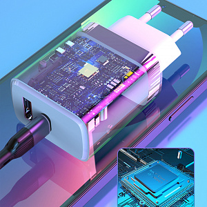 SENDEM OG34 ЗУ с TYPE-C/USB + кабель Type-C -Type-C 1.2м (PD20W+QC3.0, 3000mA)