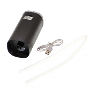 Помпа для воды 19л электрическая со складным носиком универсальная Огонёк OG-HOG10 Черная