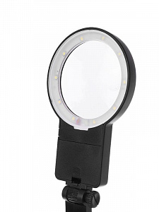 Третья рука для пайки с подсветкой, универсальный держатель на подставке с лупой 2 руки Орбита OT-INL48