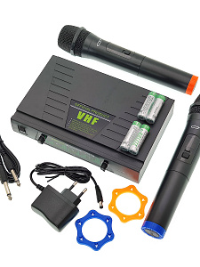 Микрофон караоке беспроводной набор 2шт Орбита OT-ERM12