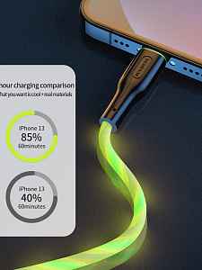 SENDEM T28A Зеленый кабель USB 3A (microUSB) 1m