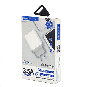 Зарядное устройство для телефона с быстрой зарядкой Орбита OT-APU30 Белый