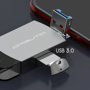 Орбита OT-PCR25 картридер OTG (TF, SD, microUSB, Type-C)