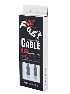 Орбита KM-61 кабель USB 2A (microUSB/iOS Lighting) 1м