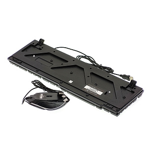 Клавиатура игровая проводная и мышь мембранный комплект Орбита OT-PCM74