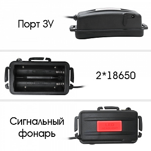 Патриот PT-FLG04 фонарь налобный (1L, 2*18650, Т6,ZOOM)