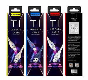 SENDEM T1 кабель USB 2.1A (iOS Lighting) 1м