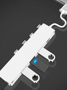 USB HUB разветвитель usb type c 3.0 на 4 порта Орбита OT-PCR21