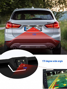 Камера заднего вида автомобильная в рамке для номера с подсветкой 700ТВЛ TDS TS-CAV30