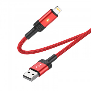BOROFONE BU30 Красный кабель USB 2.4A (iOS Lighting) 1.2м