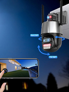 Орбита OT-VNI58 Видеокамера IP WI-FI (2560*1440, 4Mpix*2, 2.8/12мм, пластик)