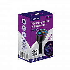 FM-модулятор трансмиттер автомобильный + разветвитель с Bluetooth TDS TS-CAF25