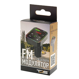 FM-модулятор трансмиттер автомобильный с Bluetooth TDS TS-CAF15