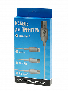 Орбита OT-PCC29 кабель (штекер USB-В 2.0 - штекер TYPE-C) 1.5м