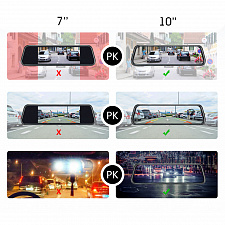 TDS TS-CAR42 автовидеорегистратор зеркало+камера