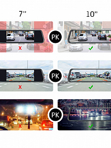 TDS TS-CAR42 автовидеорегистратор зеркало+камера