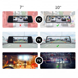 TDS TS-CAR42 автовидеорегистратор зеркало+камера