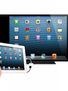 Орбита OT-AVW53 переходник (штекер Lightning - гнездо HDMI/Lightning) 15 см