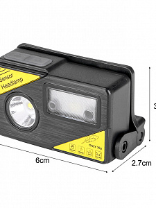 Патриот PT-FLG27 фонарь налобный (1L, аккум, дат.движ)