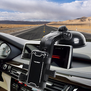 Держатель для телефона автомобильный на присоске TDS TS-CAA56 Черный