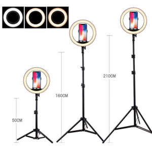 Огонек OG-SMH03 лампа кольцевидная со штативом (36см)