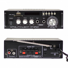 Усилитель звука двухканальный с Bluetooth, FM Орбита OT-SPA01