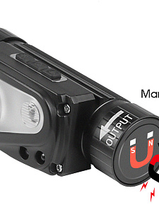 Патриот PT-FLG44 фонарь налобный (2L, 18650, дат.движ)