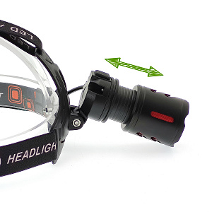 Патриот PT-FLG50 фонарь налобный (1L, 2*18650, ZOOM)