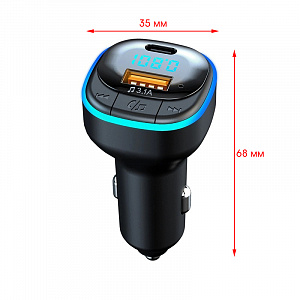 FM-модулятор трансмиттер автомобильный с Bluetooth TDS TS-CAF23