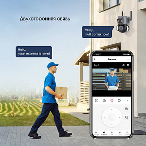 Орбита OT-VNI52 Серая видеокамера IP 4G (2560*1440, 4Mpix, 3,6мм, пластик)