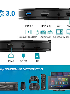 Орбита OT-DVB20 медиа плеер (Cortex A53, Android9.0, 2Гб, Flash 16ГБ, Wi-Fi)
