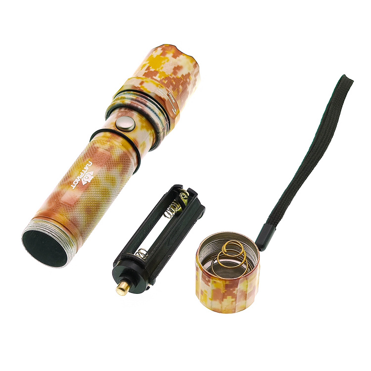 Патриот PT-FLR16 фонарь ручной камуфляж (1L, 18650.,ZOOM)