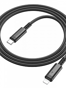 BOROFONE BU38 Черный кабель PD20W (iOS Lighting-TYPE-C) 1.2м