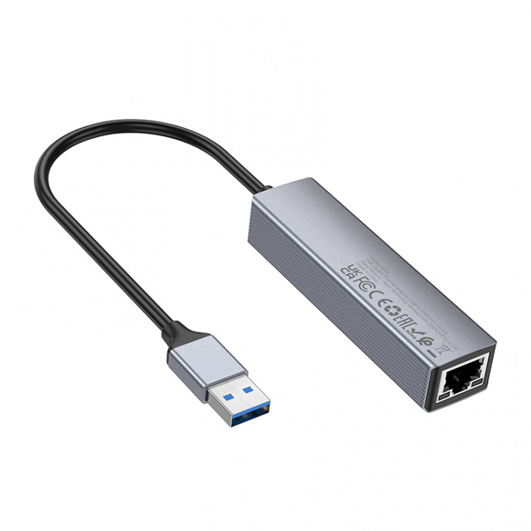 HOCO HB34 концентратор USB (3*USB 3.0, RG45) 1.5м