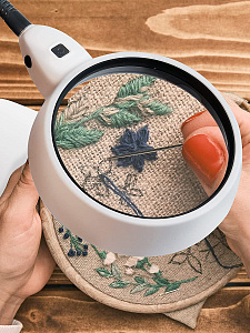 Лупа настольная с подсветкой на гибкой ноге Орбита OT-INL81