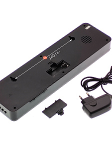 VST 805S-1 Красные часы настенные (температура, влажность)