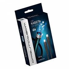 Орбита OT-SMU03 Черный кабель PD100W (TYPE-C - TYPE-C) 1.2м