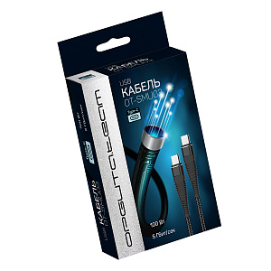 Орбита OT-SMU03 Черный кабель PD100W (TYPE-C - TYPE-C) 1.2м