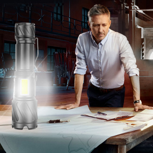 Патриот PT-FLR29 фонарь ручной (3L, 26650.,ZOOM)