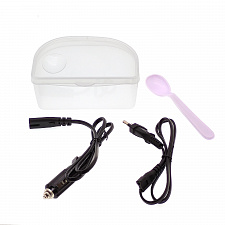 Ланч бокс для еды с подогревом в авто 12/220В Огонёк OG-HOG02 Красный